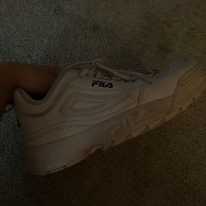 Fila shoes, size women’s us 8, slightly worn, kinda dirty on bottom